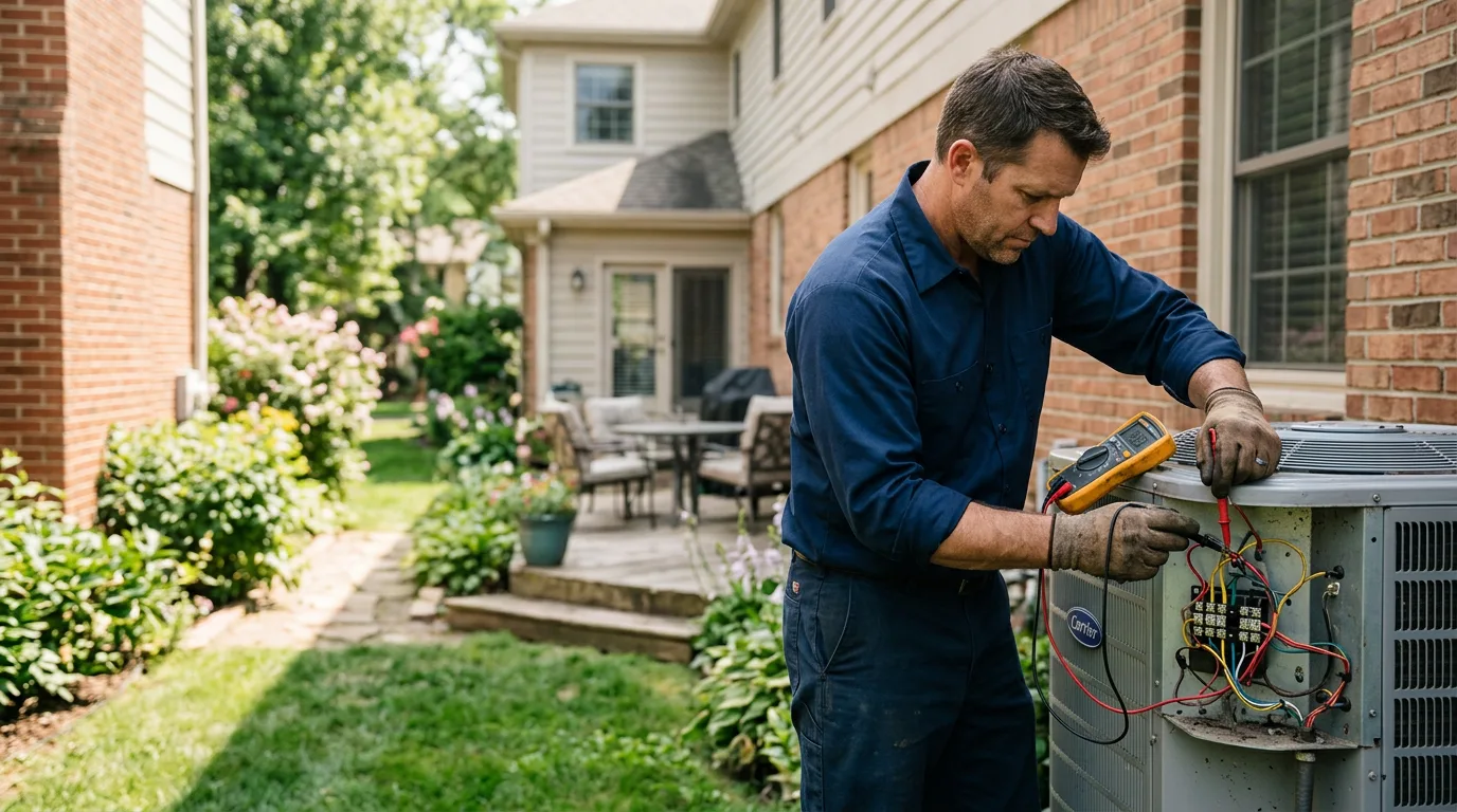 HVAC technician working near Pewee Valley, KY